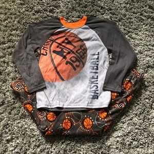Kids 2 Piece Basketball Pajamas